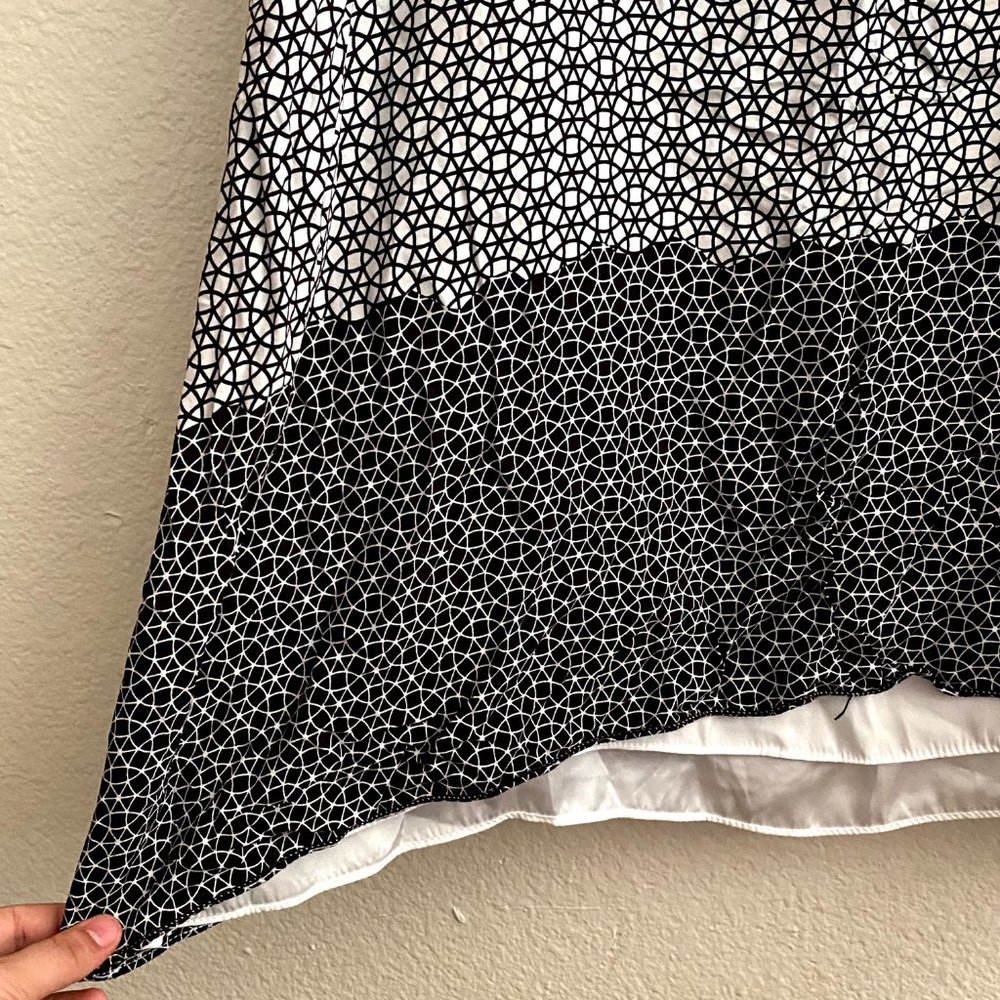 Studio M sz:xs Black & White Contrast Shift Dress - Picture 5 of 11